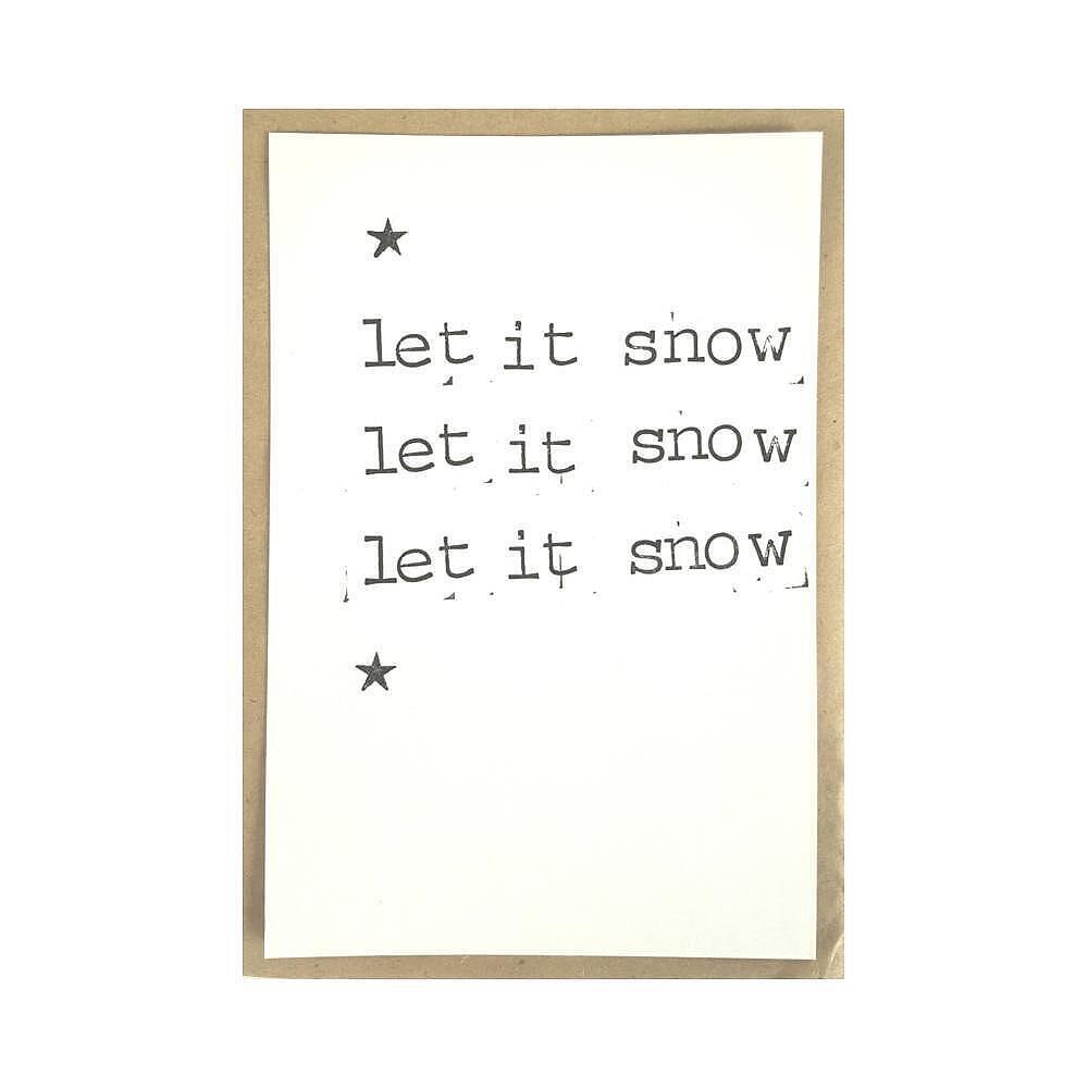 Картичка Let it snow let it snow let it snow