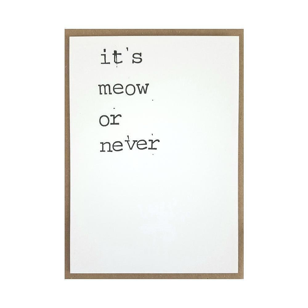 Картичка It’s meow or never