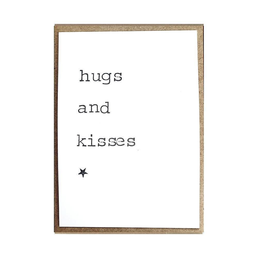 Картичка Hugs and kisses