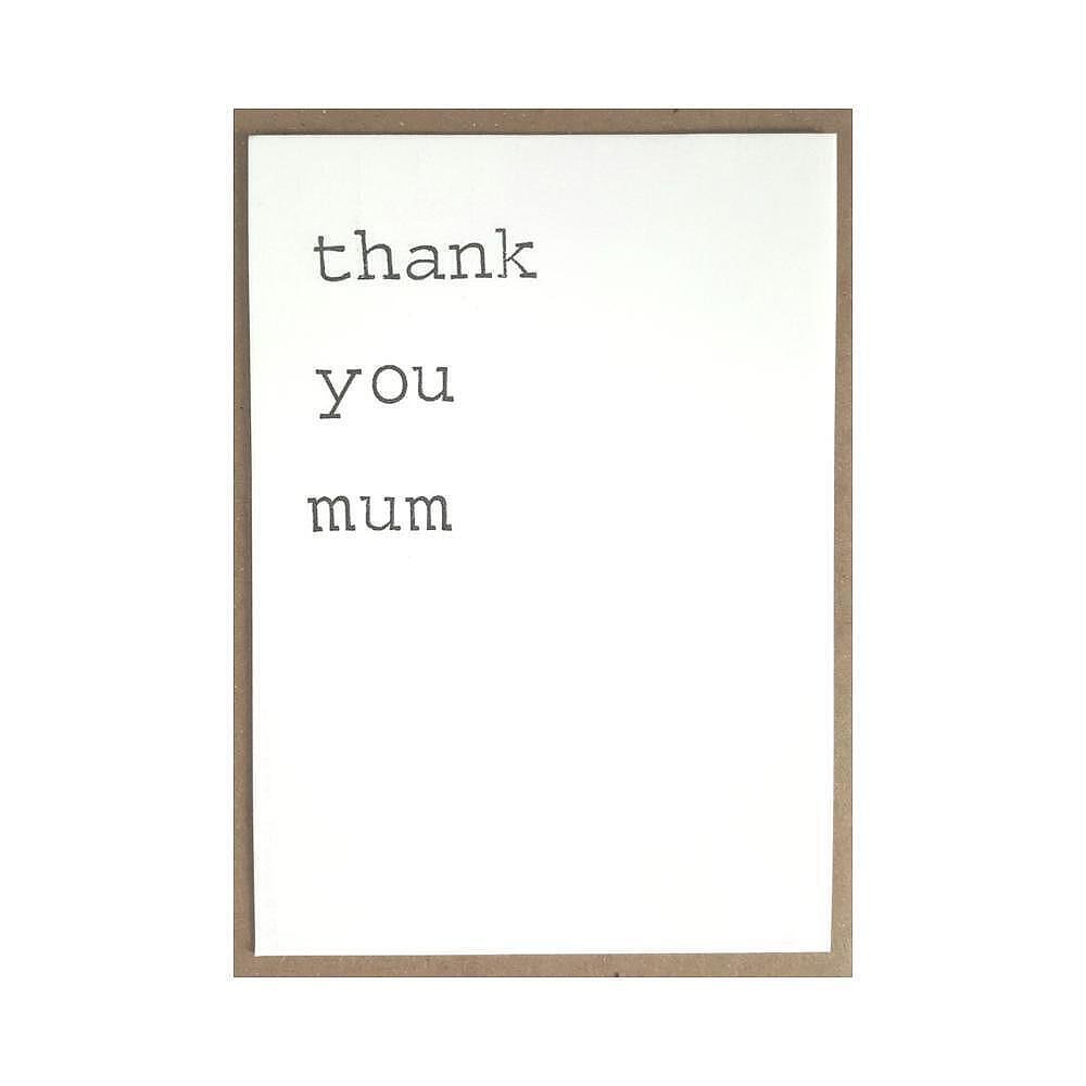 Картичка Thank you mum