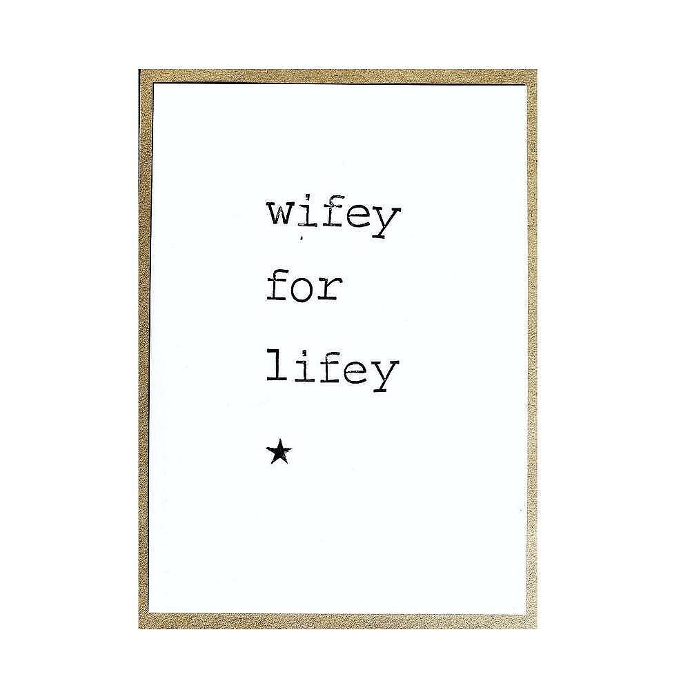 Картичка Wifey for lifey