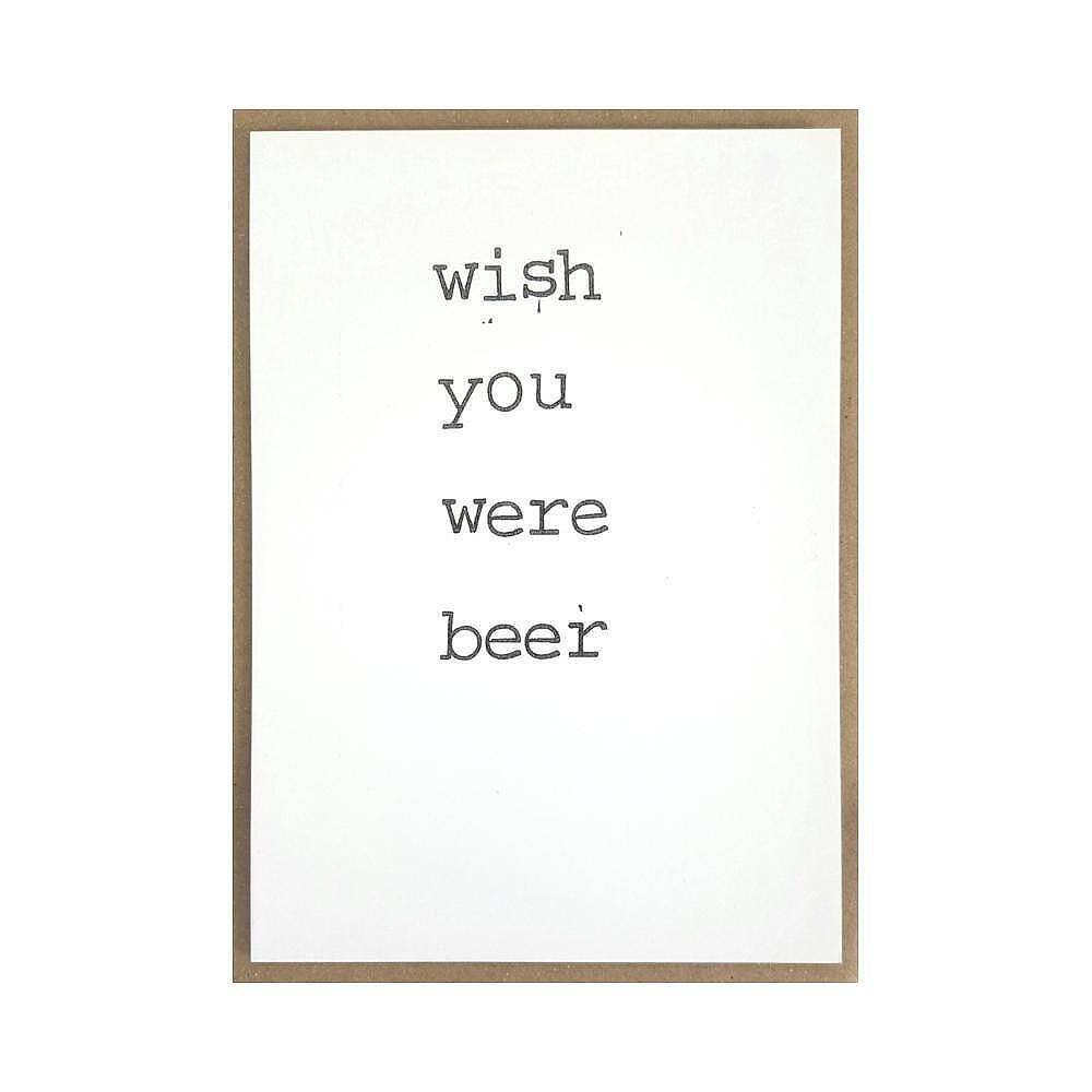 Картичка Wish you were beer