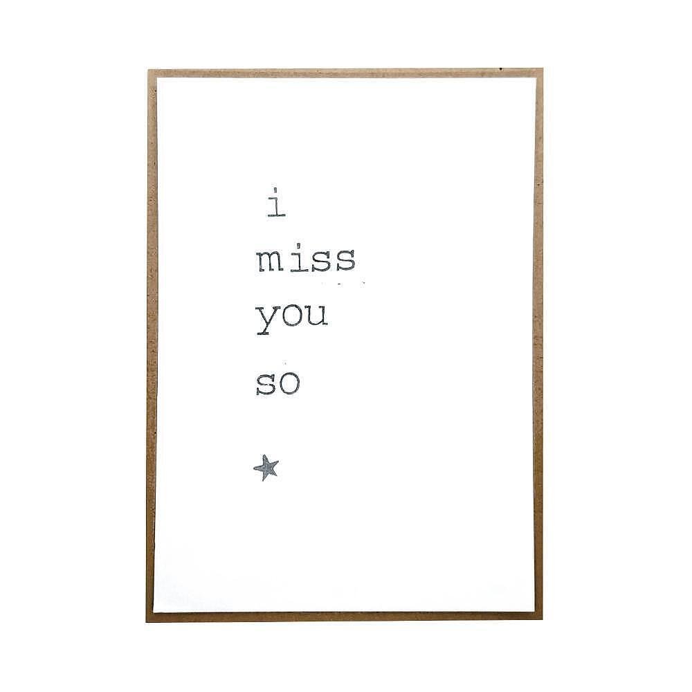 Картичка I miss you so