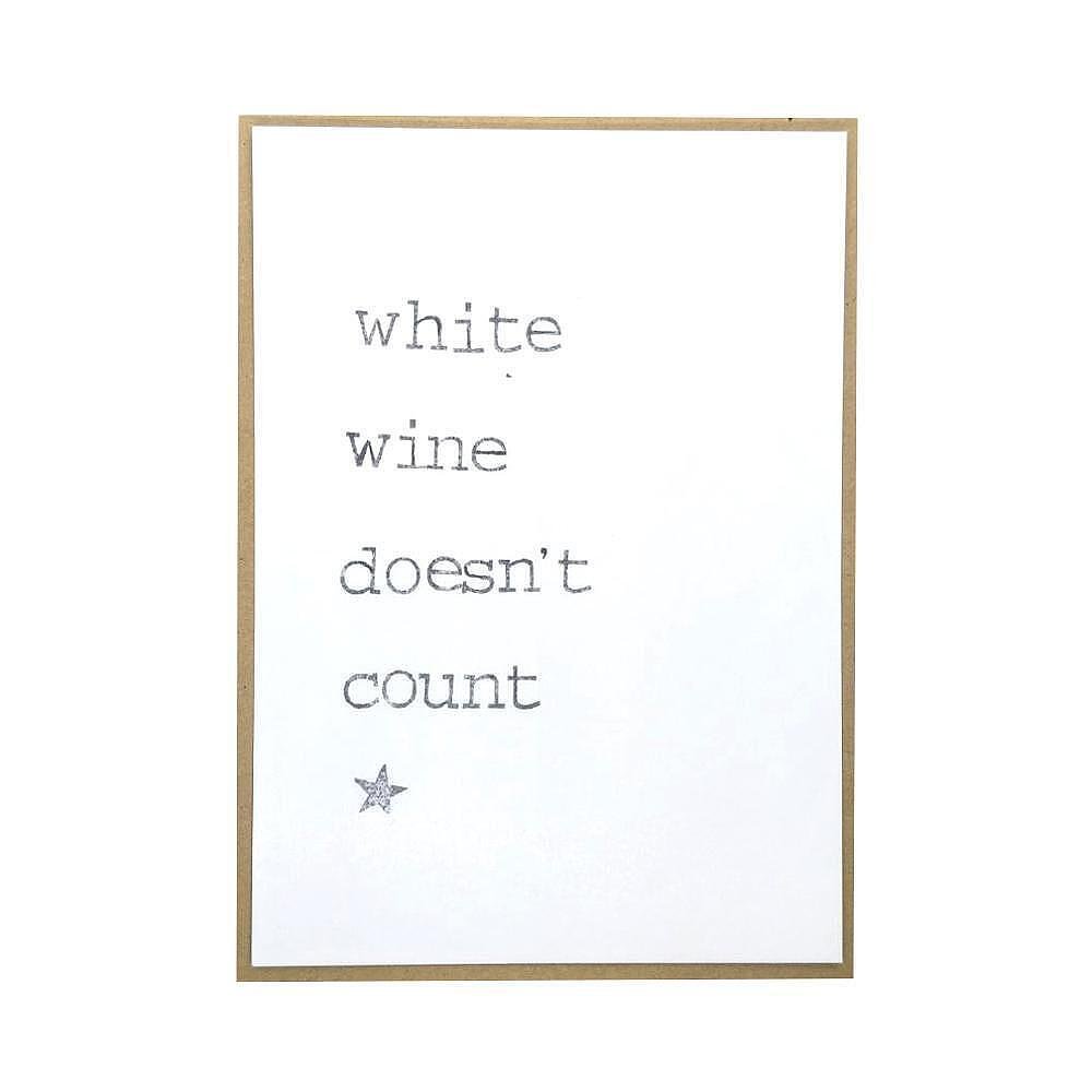 Картичка White wine doesn’t count