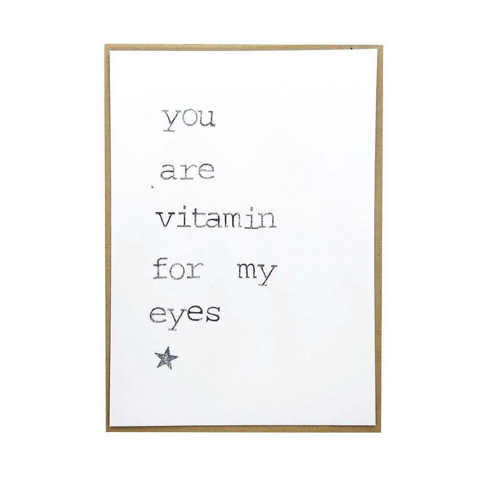 Картичка You are vitamin for my eyes