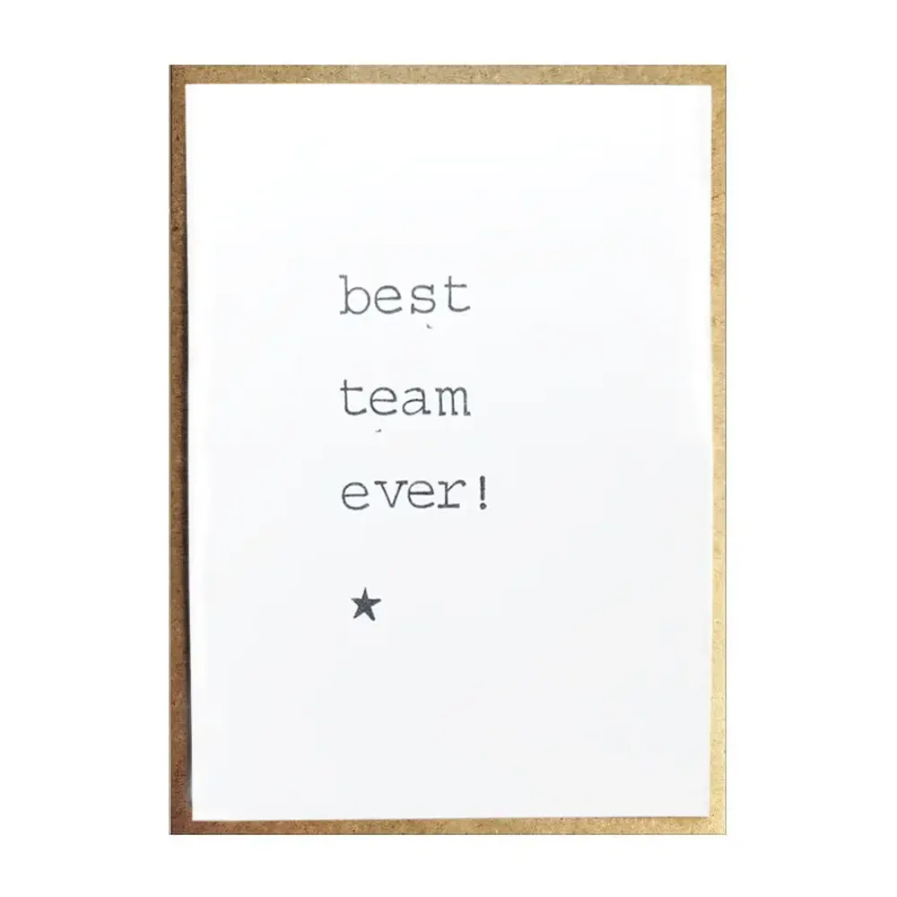 Картичка Best team ever