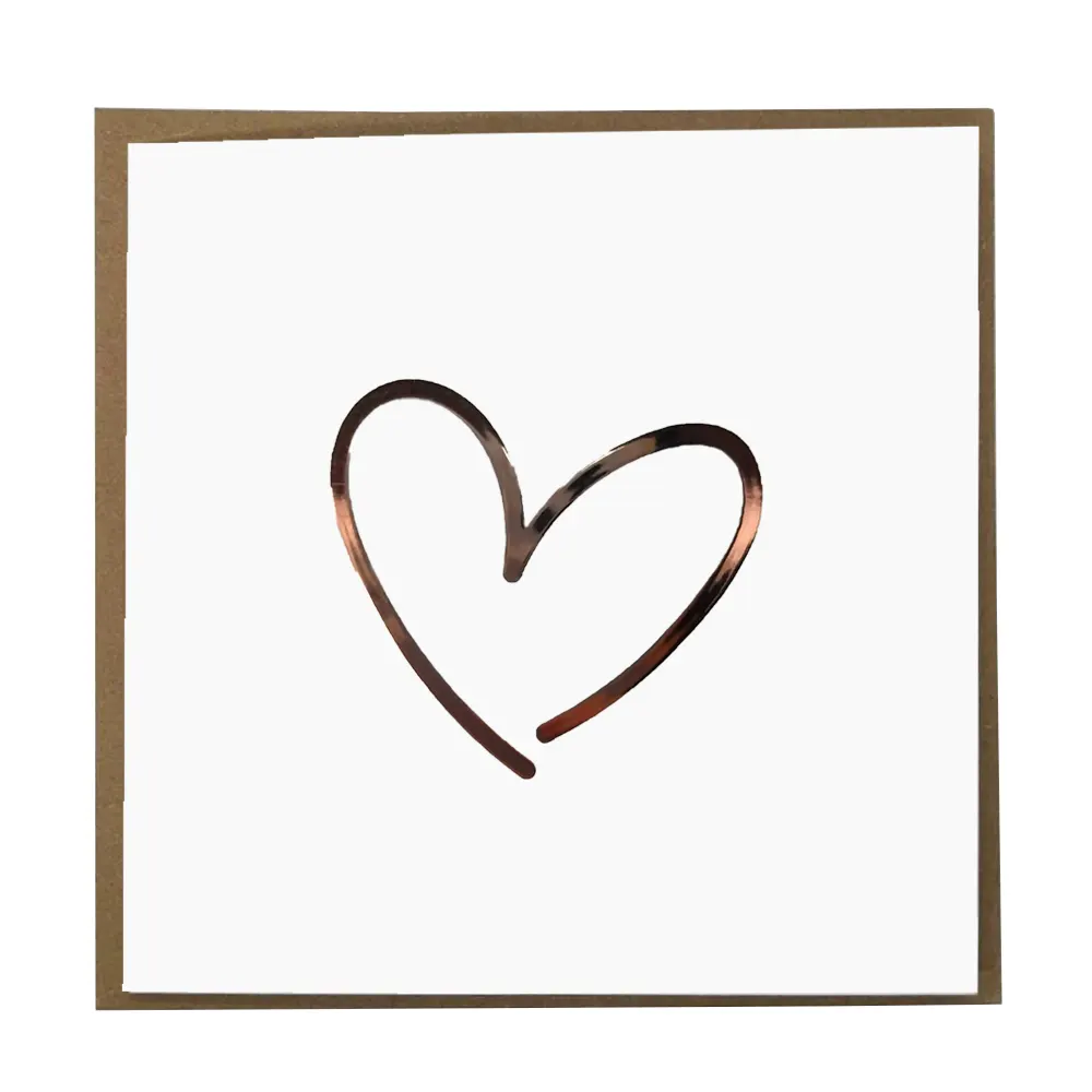 Картичка Rose Gold Heart