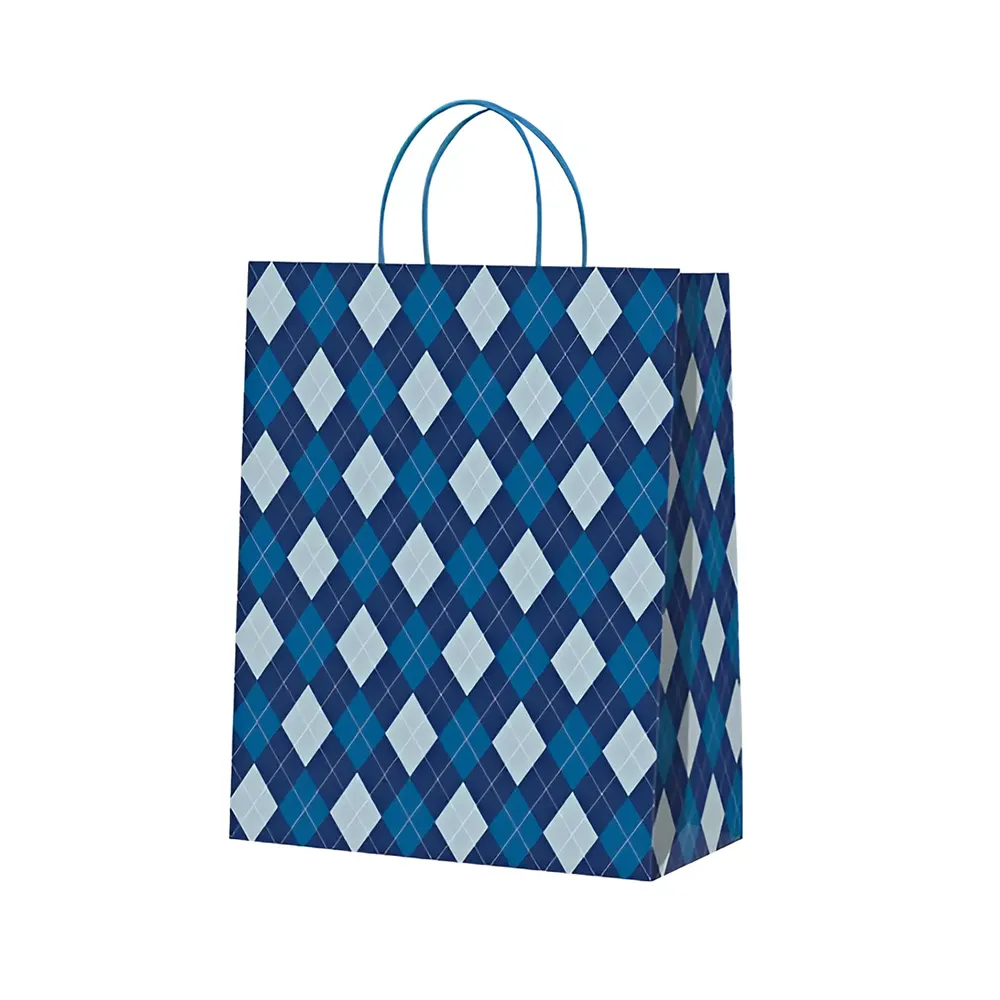 Подаръчна торбичка POT - Romboid Blue, M размер