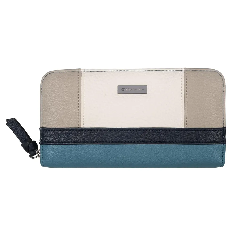 Дамски портфейл Tom Tailor - Juna Denim Blue, с цип
