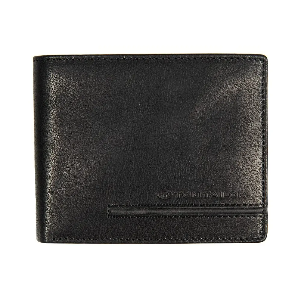 Мъжки портфейл Tom Tailor - Devon, RFID защита, черен
