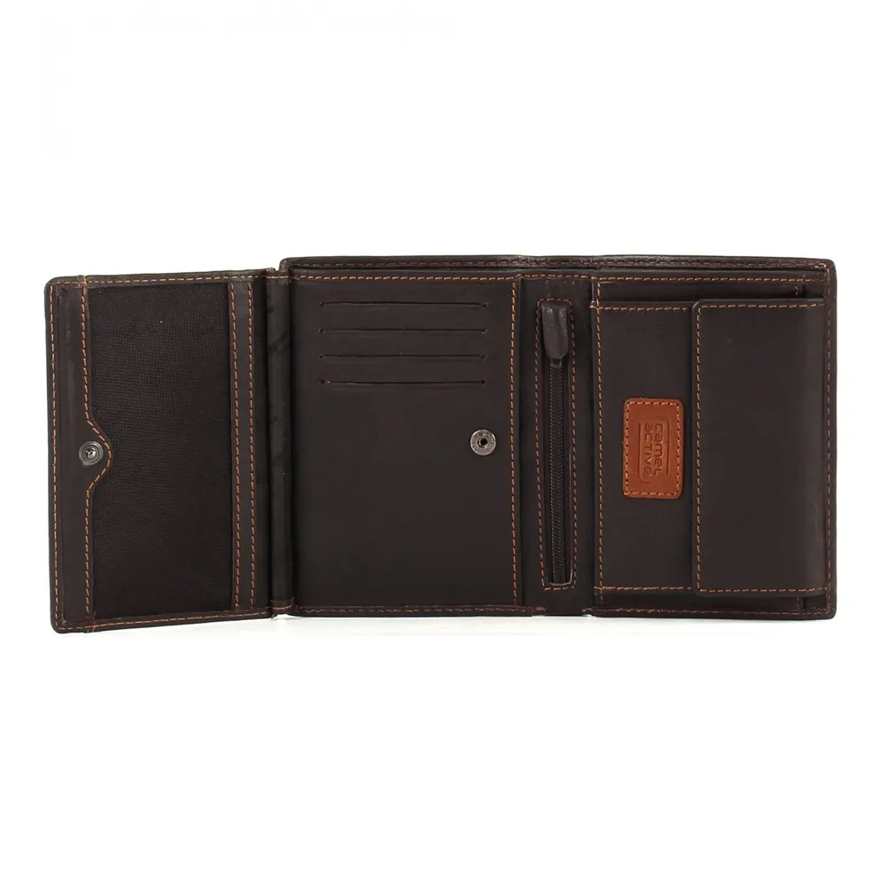 Вертикален мъжки портфейл Camel Active - California, кафяв - 3