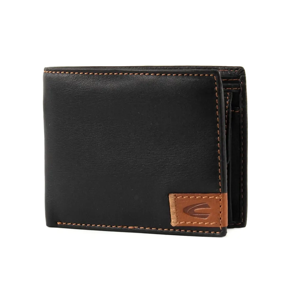 Мъжки портфейл Camel Active - California, хоризонтален, черен