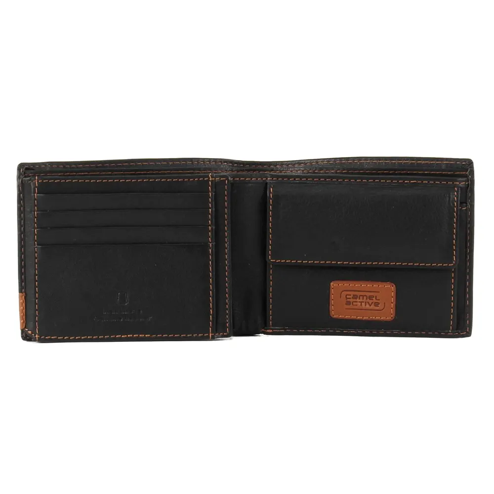 Мъжки портфейл Camel Active - California, хоризонтален, черен - 2