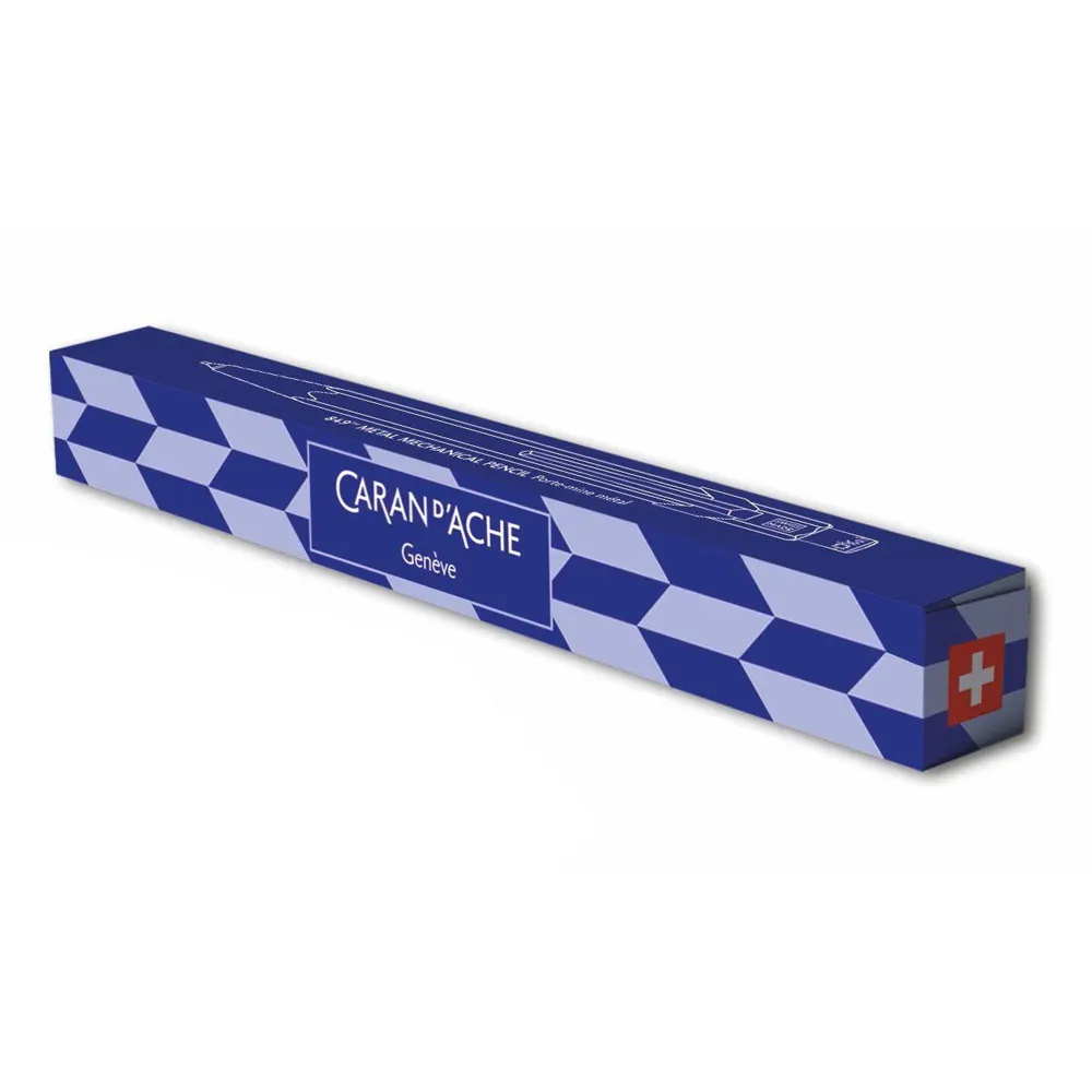 Автоматичен молив Caran d'Ache 849 Mosaic - Royal Blue, 0.5 мм - 3