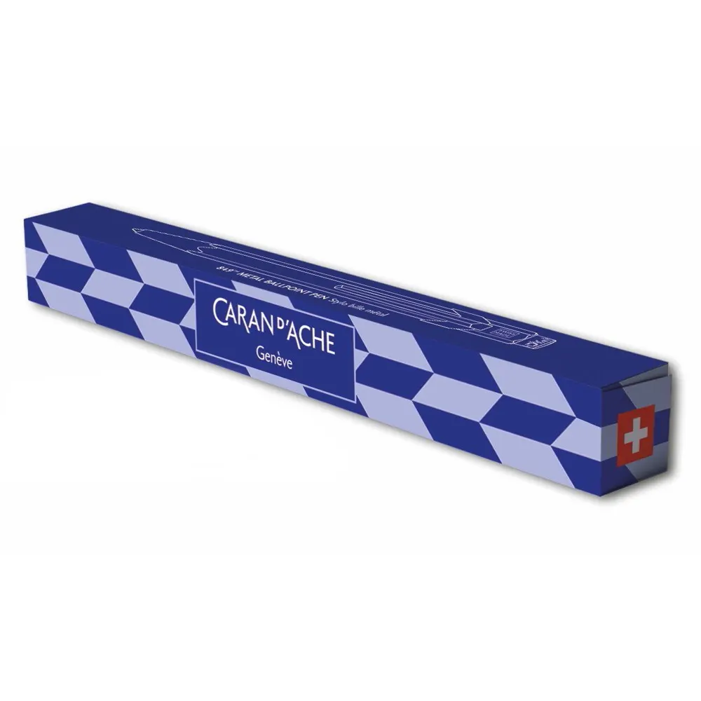 Химикалка Caran d'Ache 849 Mosaic - Royal Blue - 3