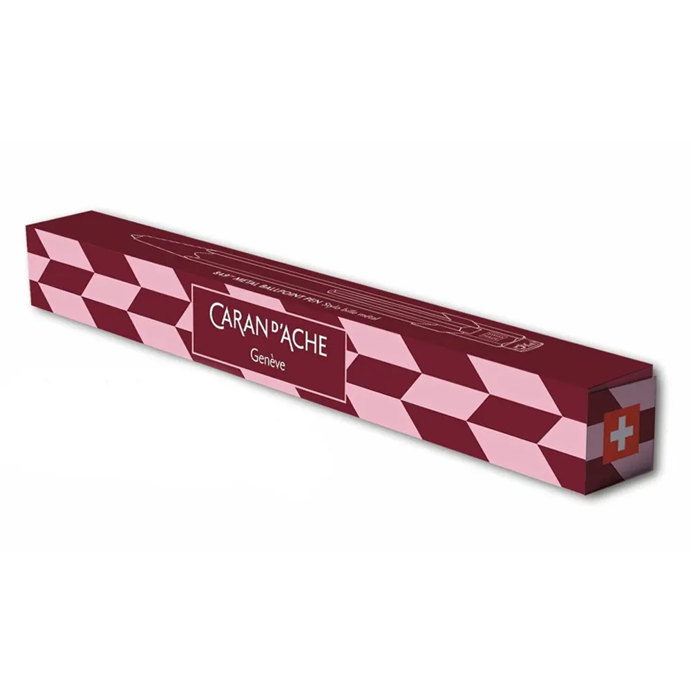 Химикалка Caran d'Ache 849 Mosaic - Garnet Red - 3