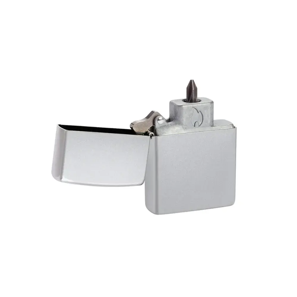 Държач за битове Zippo, сатинирана хром кутийка - 2