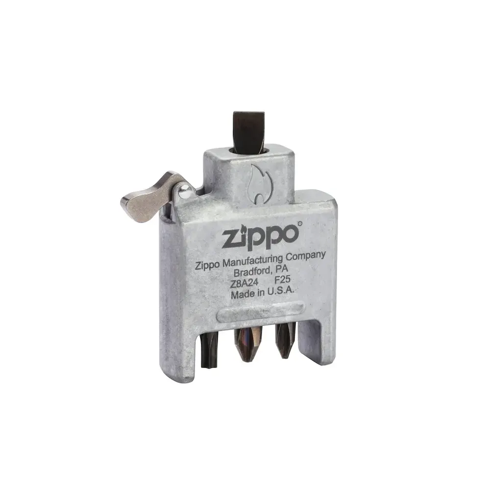 Държач за битове Zippo, сатинирана хром кутийка - 3