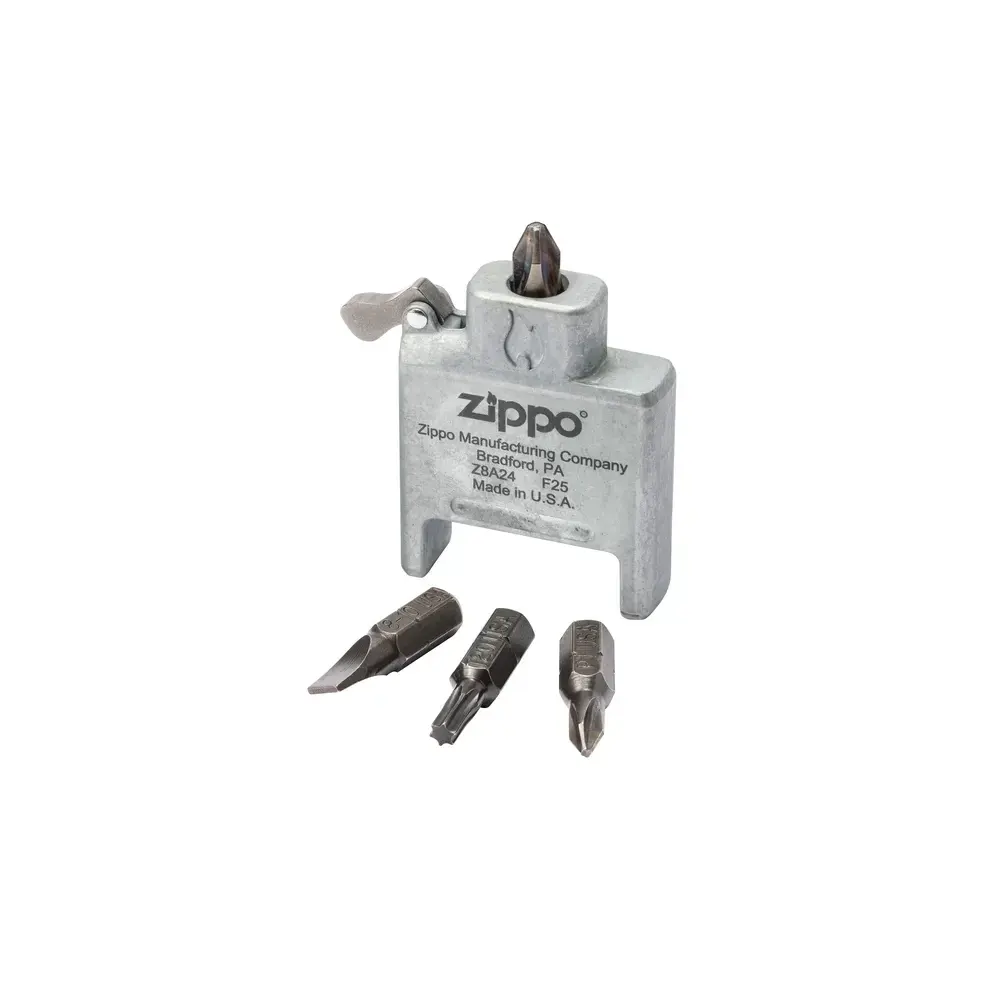 Държач за битове Zippo, матирана хром кутийка - 3