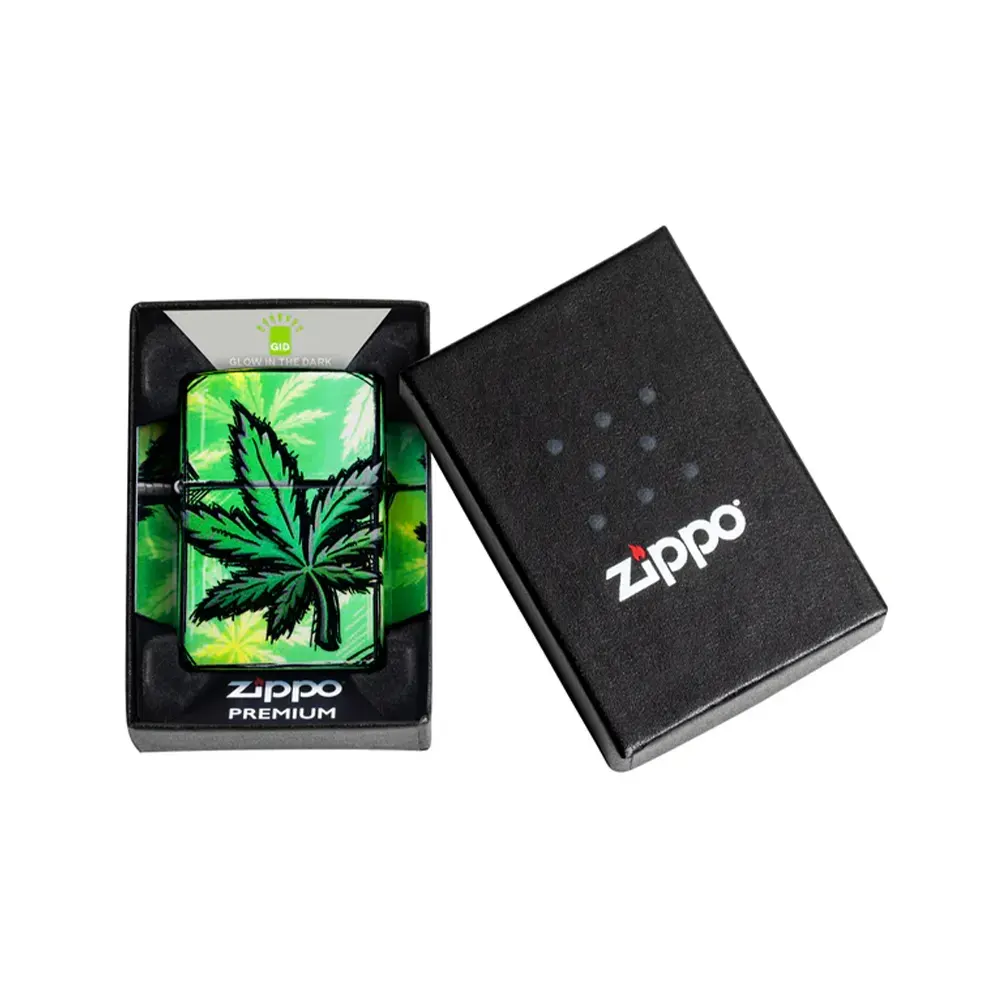 Запалка Zippo - Glowing Leaves Design - 8