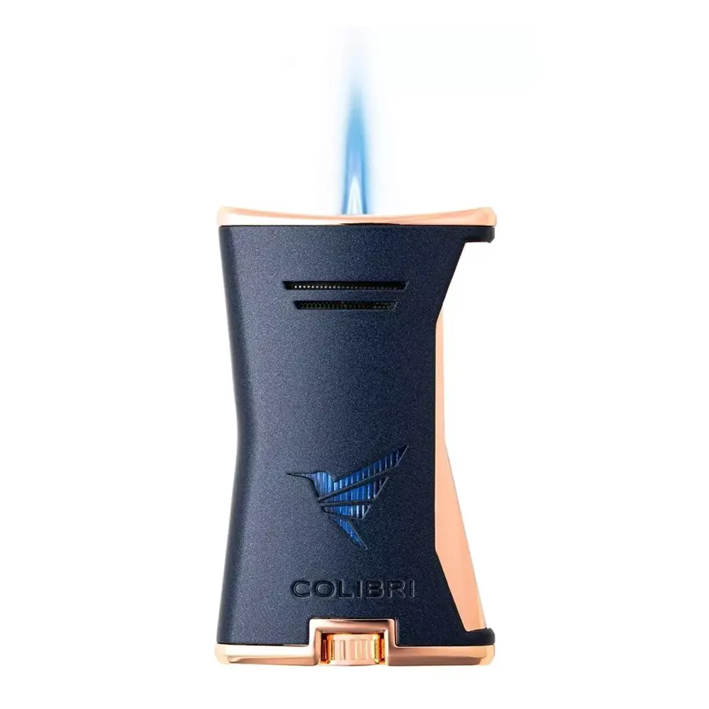 Запалка Colibri - Slim Navy, единичен Jet пламък - 2