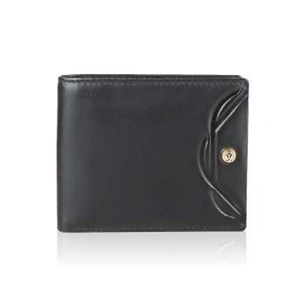Мъжки портфейл Cross Limited Emboss с монетник, black/yellow