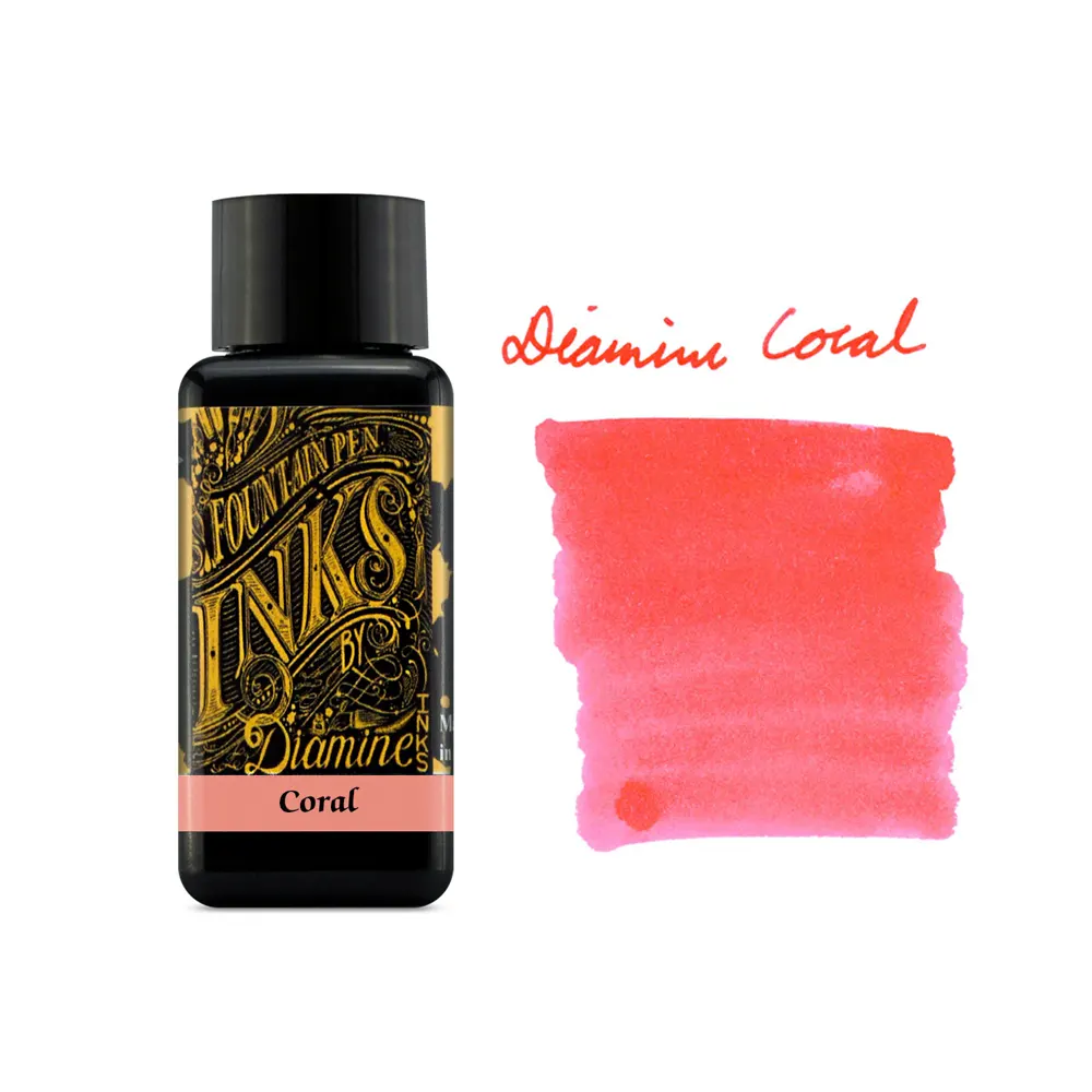 Мастилница Diamine - Coral, 30 мл