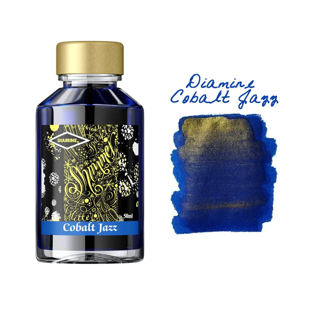 Мастилница Diamine - Shimmering Cobalt Jazz, 50 мл