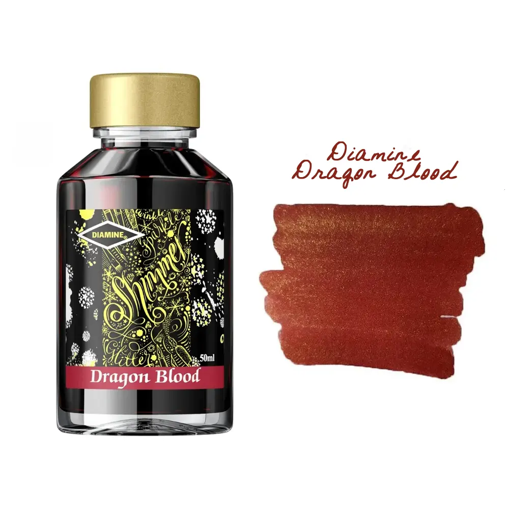 Мастилница Diamine - Shimmering Dragon Blood, 50 мл