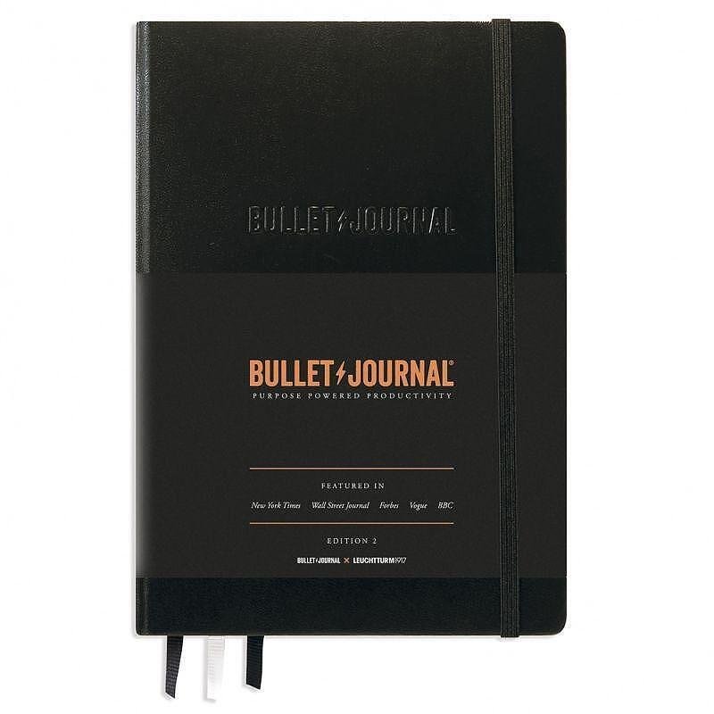 Тефтер А5 Leuchtturm1917 Bullet Journal Edition 2 Black120g/m² хартия