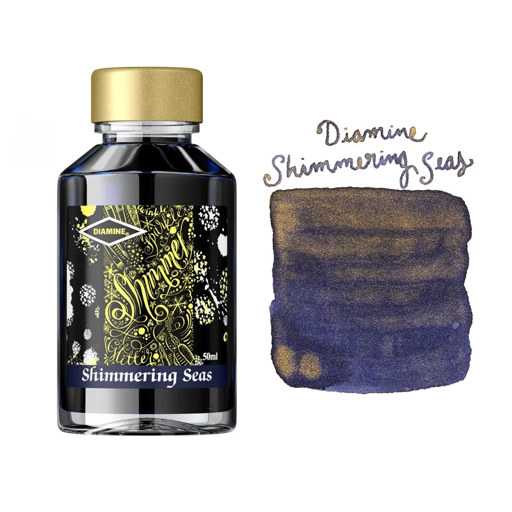 Мастилница Diamine - Shimmering Shimmering Seas, 50 мл