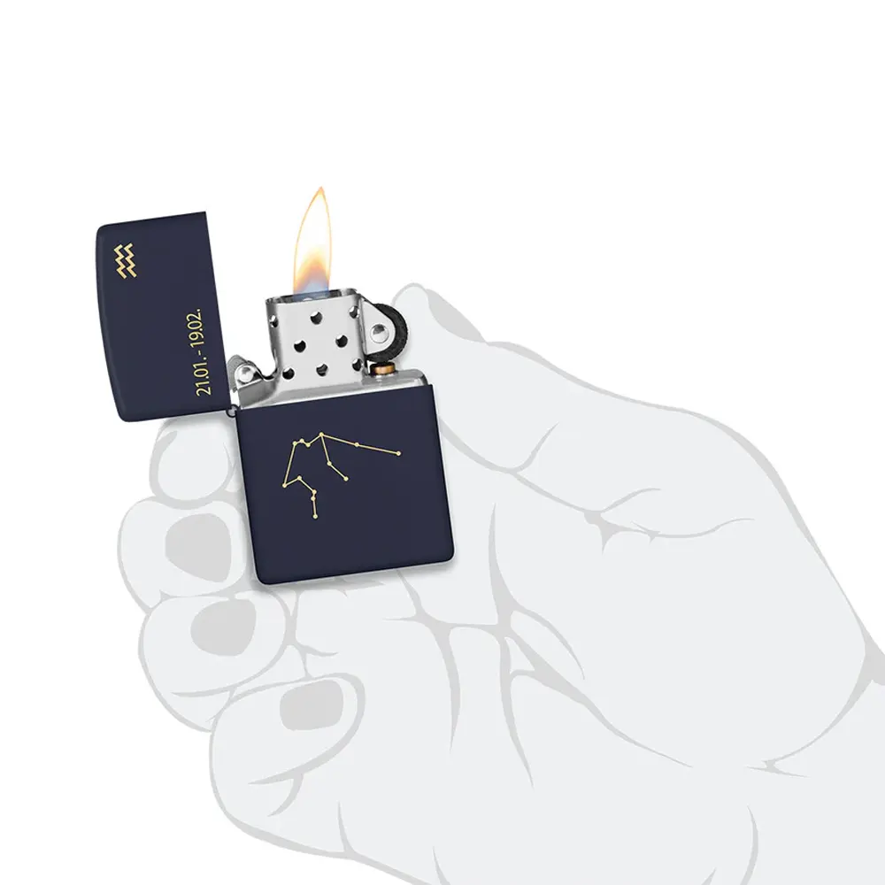 Запалка Zippo Zodiac - Aquarius Design - 5