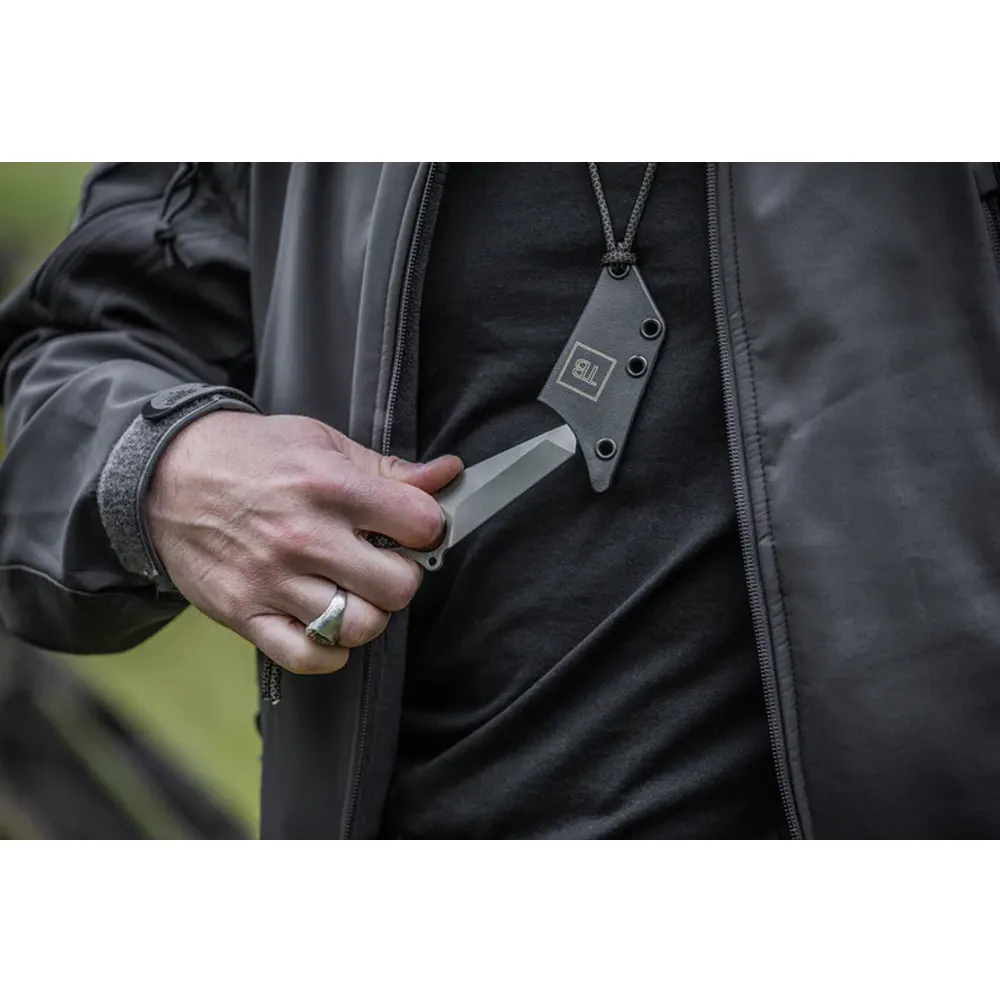 Тактически нож за врат TB Outdoor - S-NECK, с калъф - 11