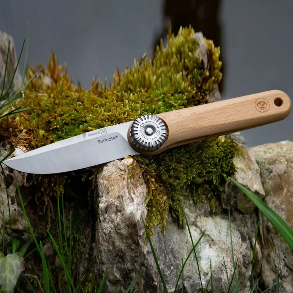 Сгъваем нож TB Outdoor - Suricate, с дървена дръжка - 3