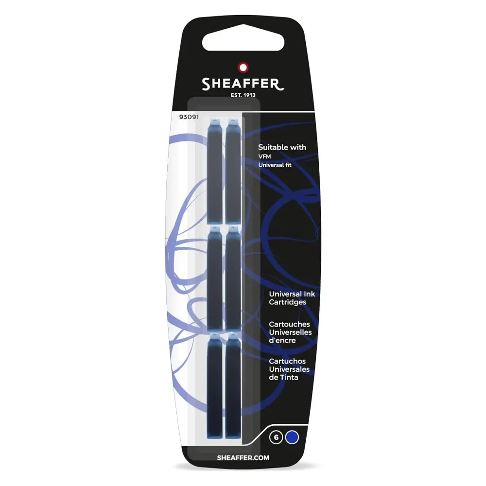 Патрончета за писалки Sheaffer VFM, сини