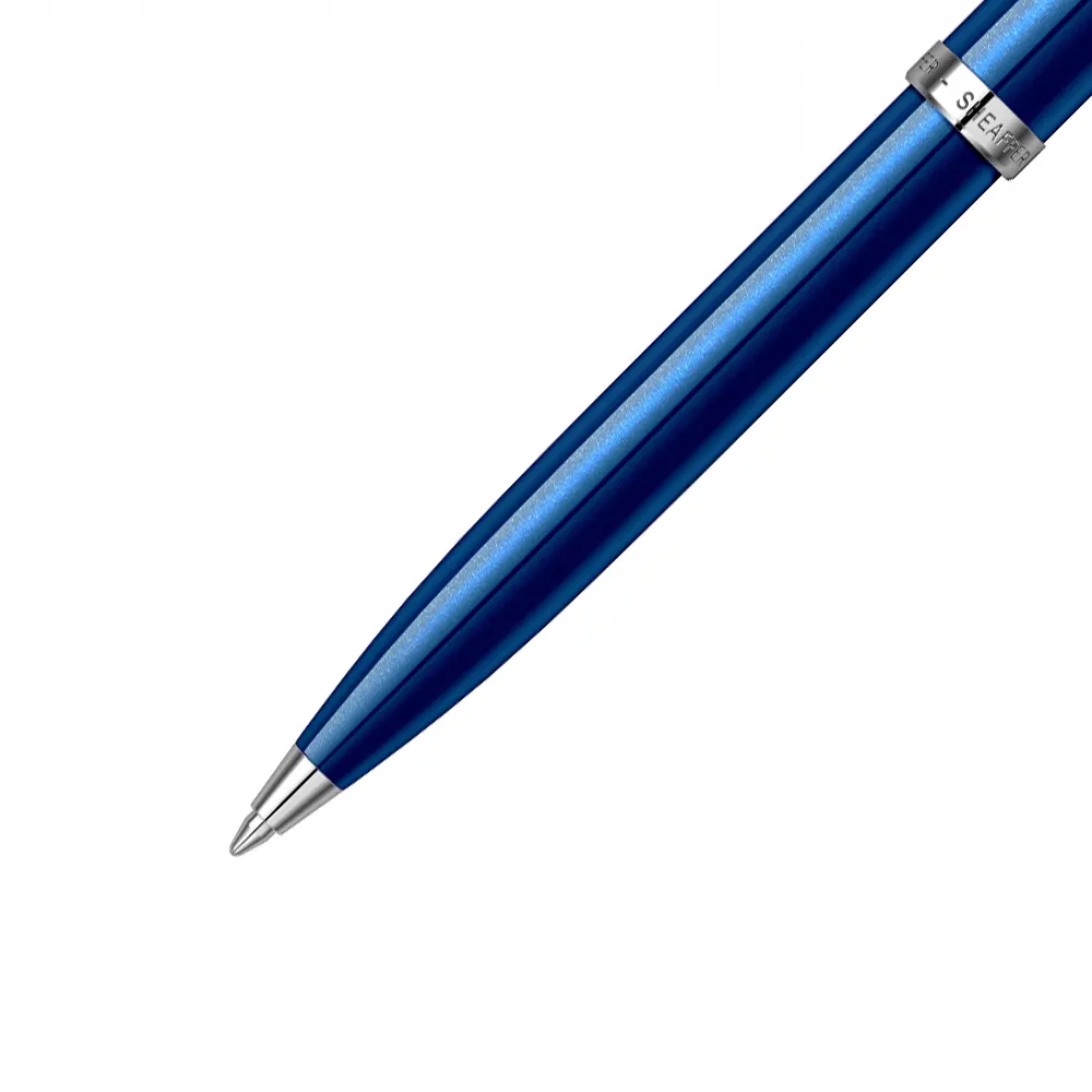 Химикалка Sheaffer 100 Glossy Blue Lacquer/Chrome - 4
