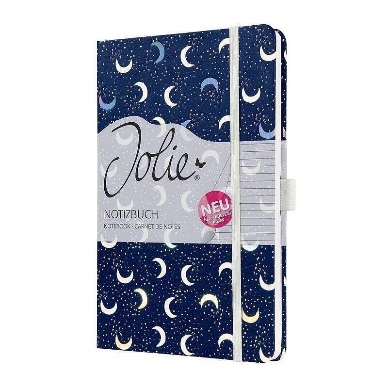 Бележник Sigel Jolie®, A5, на редове, твърда корица, Dark Moon