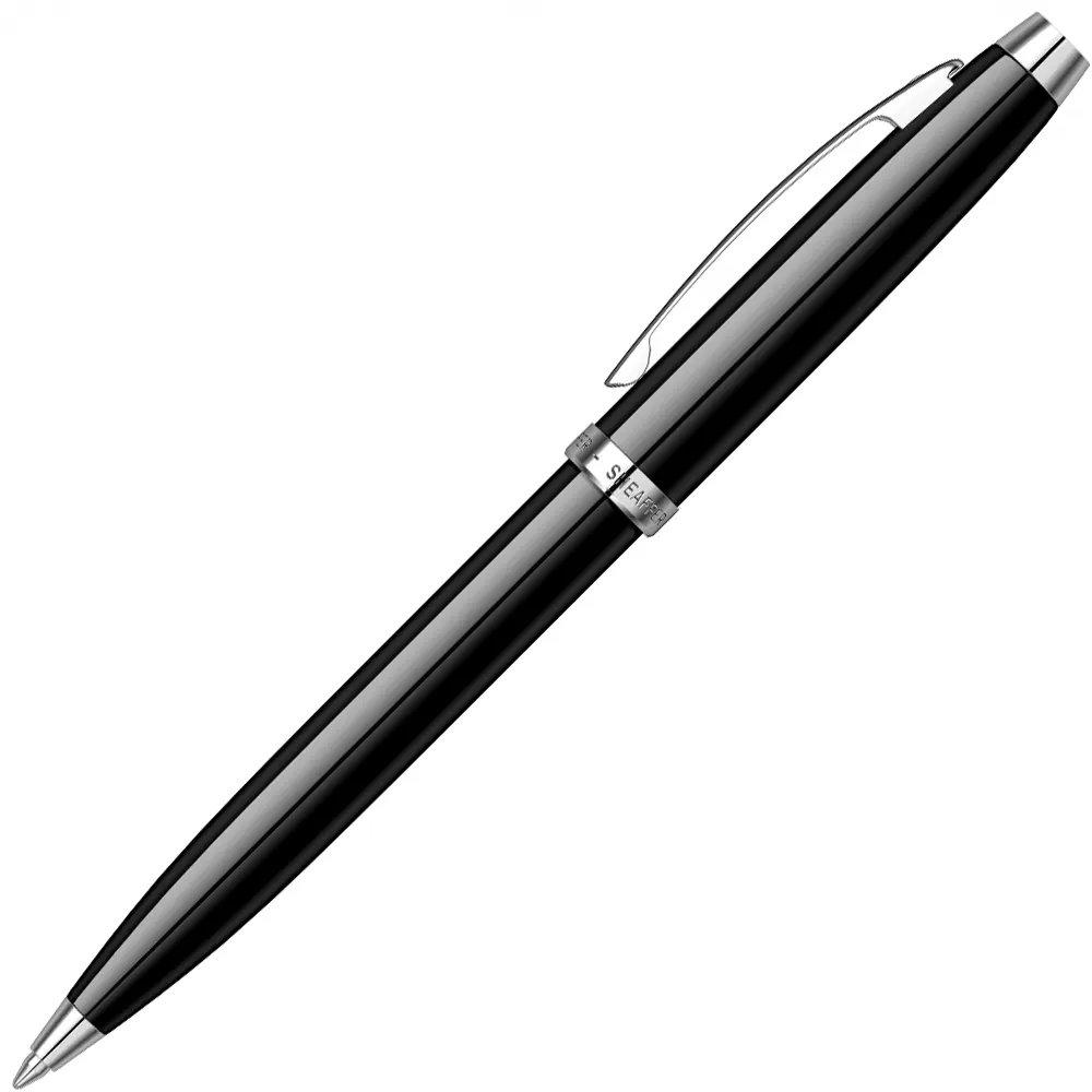 Химикалка Sheaffer - 100 Glossy Black Lacquer/Chrome - 3