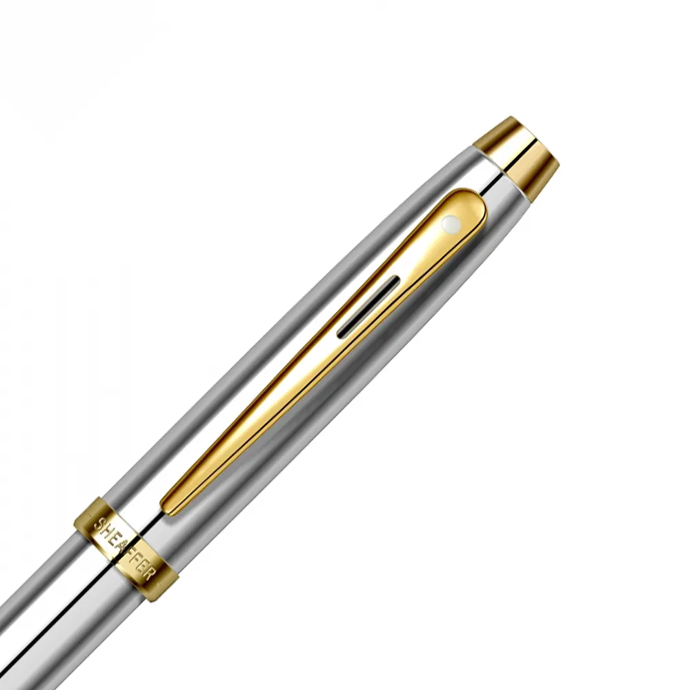 Химикалка Sheaffer - 100 Medalist, сребрист, позлатени елементи - 2