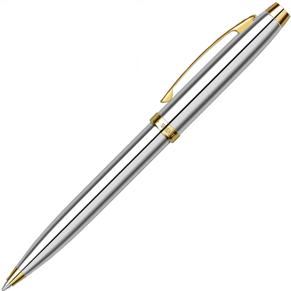 Химикалка Sheaffer - 100 Medalist, сребрист, позлатени елементи - 3