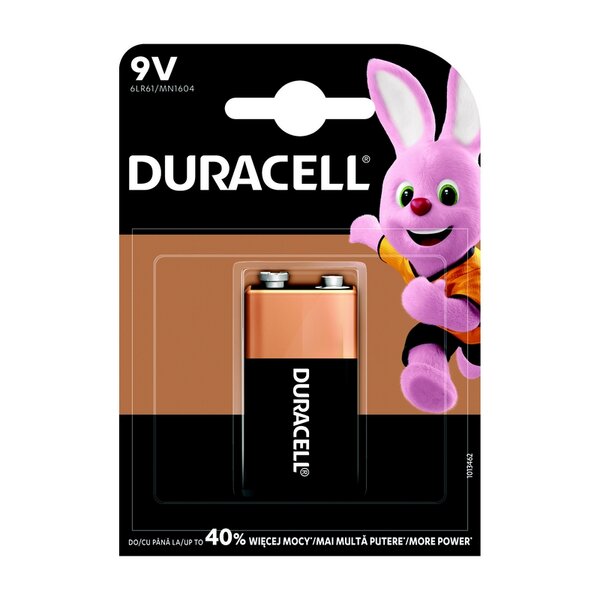 Батерия Duracell NEW BASIC 9V MN1604 K1 NOW 30/20/9 Изображение