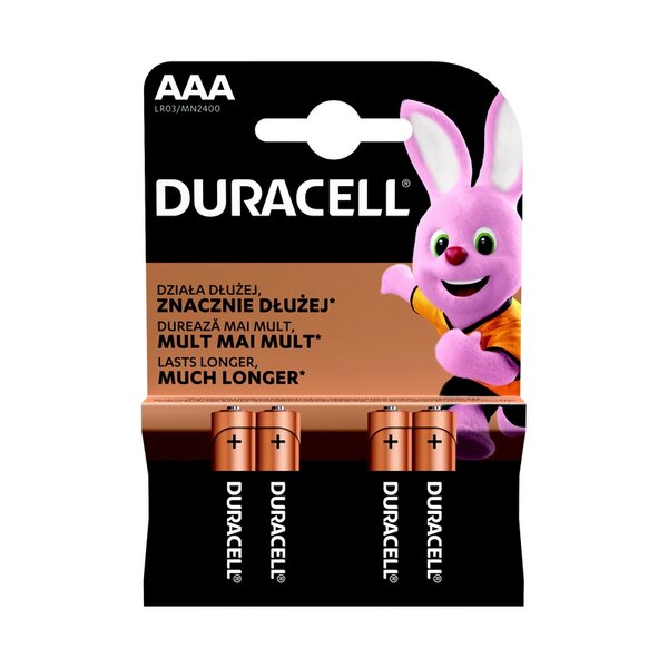 Батерия Duracell NEW BASIC AAA MN2400 K4 NOW 30/22/13 Изображение