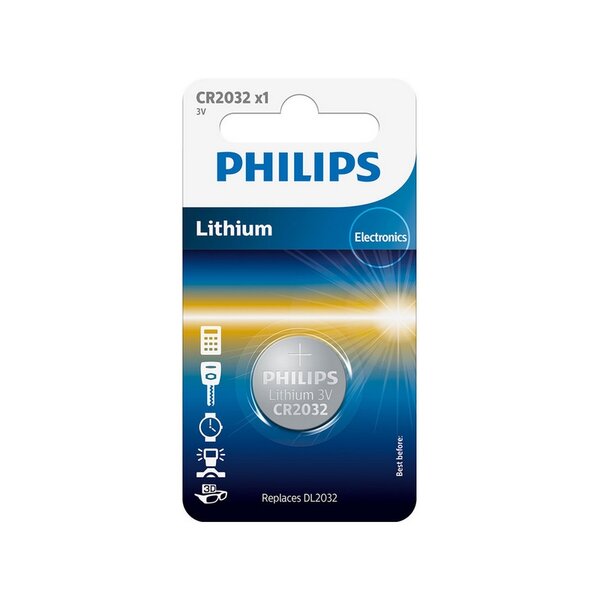 Батерия Philips CR2032/01B Изображение