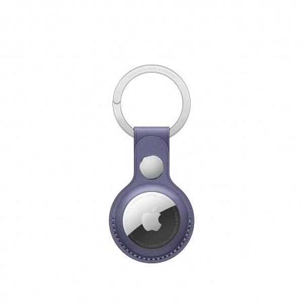 Apple AirTag Leather Key Ring - Wisteria mmfc3 Изображение