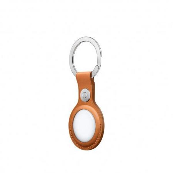 Apple AirTag Leather Key Ring Gold Brown mmfa3 APPLE, Аксесоари