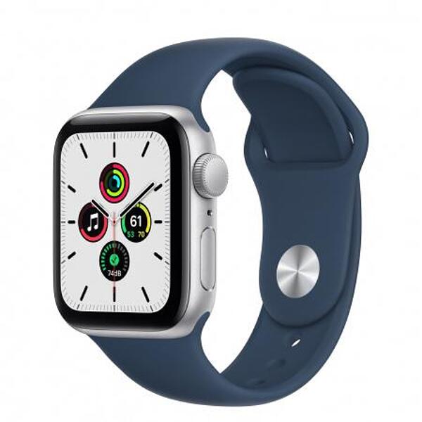 Смарт часовник Apple Watch SE 40mm Silver/Abyss Sport Band mkny3 , 1 , 1.57 , 32 , 40.00 , Apple S5 64-bit Dual Core Изображение