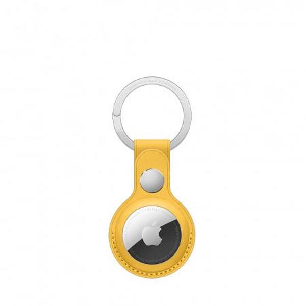 Apple AirTag Leather Key Ring - Lemon mm063 Изображение