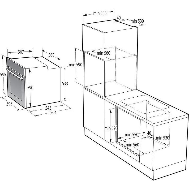 Вградена фурна Gorenje BOSX6737E13BG