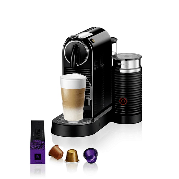 Кафемашина с капсули NESPRESSO Citiz & Milk Mch Черна Nespresso , 1260 W, 19 Bar Изображение