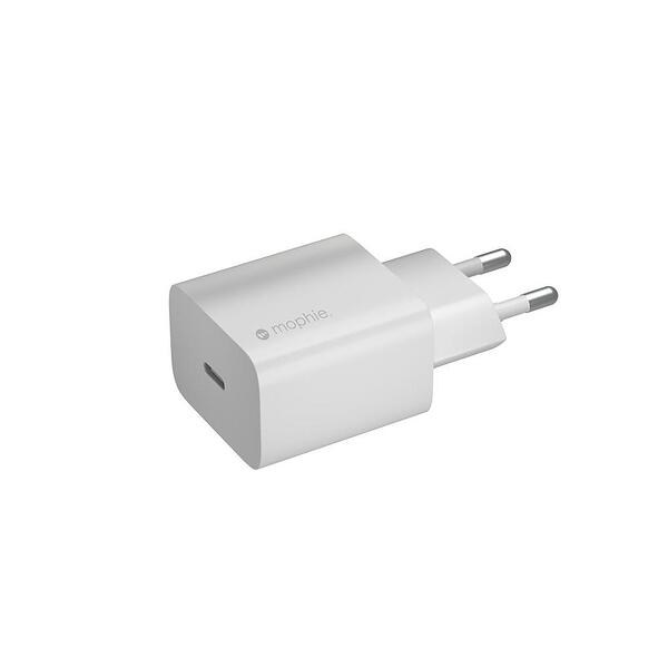 Зарядно устройство Mophie Wall Adapter USB-C 20W White Изображение